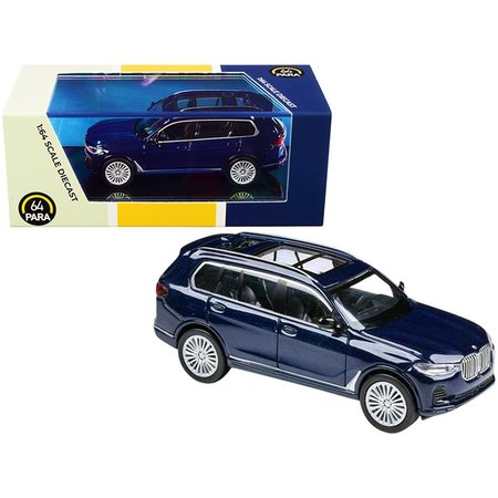 PARAGON BMW X7 Tanzanite 1 by 64 Scale Diecast Model Car, Metallic Blue PA-55193